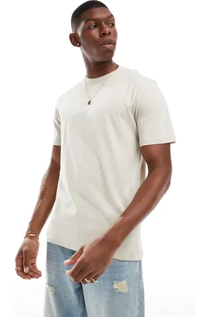 Only & Sons Slim fit t-shirt in beige