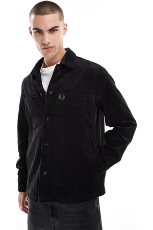 Fred Perry Long sleeve heavyweight cord overshirt in