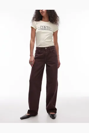 Topshop Cinch low rise relaxed fit jean in