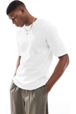 Only & Sons Textured knit t-shirt in