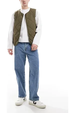 JACK & JONES Alex baggy jeans in mid wash