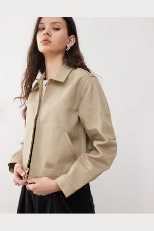 Dickies Unlined eisenhower cropped jacket in khaki