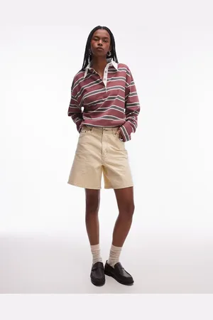 Topshop Denim jort in buttermilk