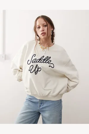 Wrangler Saddle up oversized sweatshirt in vintage