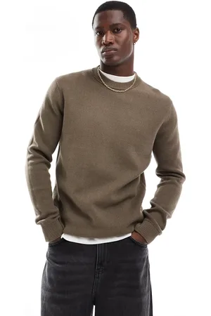SELECTED Knitted crew neck jumper in