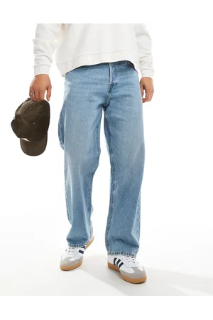 JACK & JONES Alex baggy jeans in mid vintage wash
