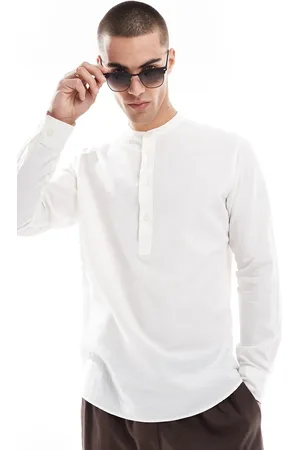 JACK & JONES Overhead linen shirt in