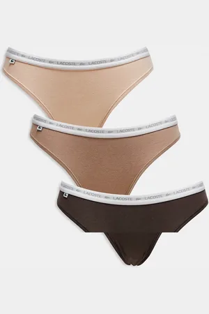 Lacoste 3 pack thongs in