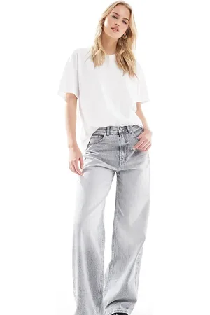 Stradivarius Tall D88 baggy jean in light wash