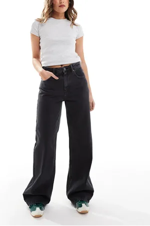Pull&Bear High rise wide leg jean in