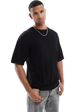 JACK & JONES Oversized knitted t-shirt in