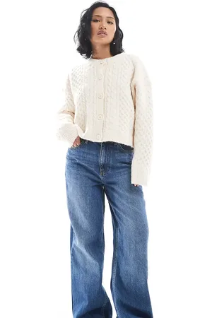 New Look Adalae wide leg jean in mid