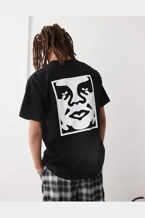 Obey Bold icon back print heavyweight t-shirt in