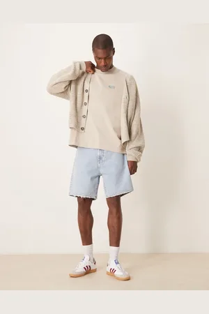 Abercrombie & Fitch Loose denim shorts in light wash