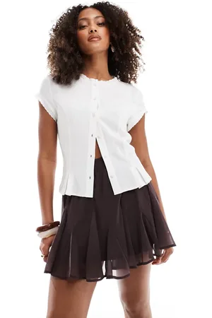ASOS Chiffon godet mini skirt in
