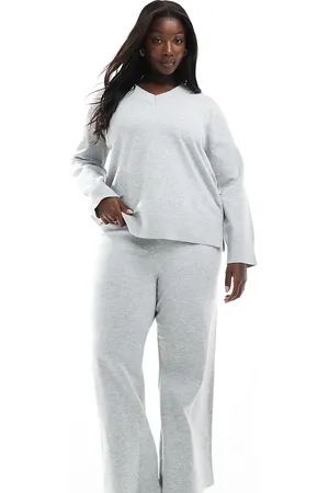 New Look New Look Curve co-ord v neck jumper in light