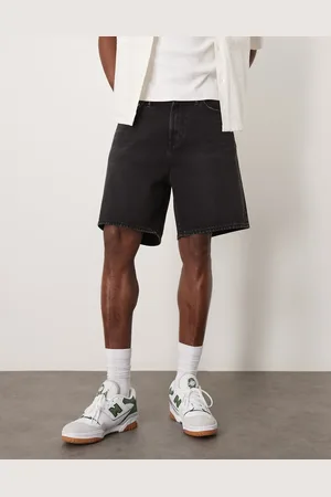 Abercrombie & Fitch Loose denim shorts in wash