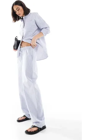 Brave Soul Co-ord and white stripe trousers