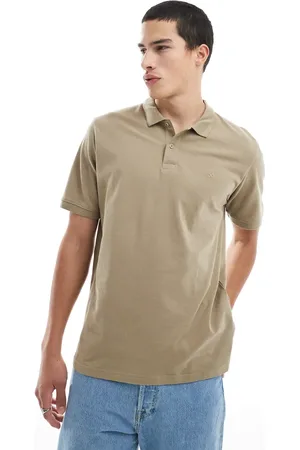 JACK & JONES Logo polo shirt in beige