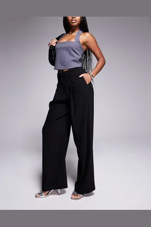 River Island Wide leg tailored trouser in