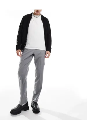 JACK & JONES Drawstring smart tapered loose trousers in