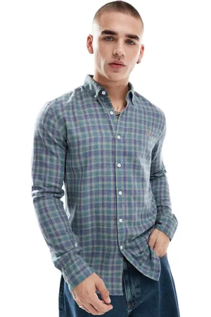 Farah Hamilton checked long sleeve shirt in multi