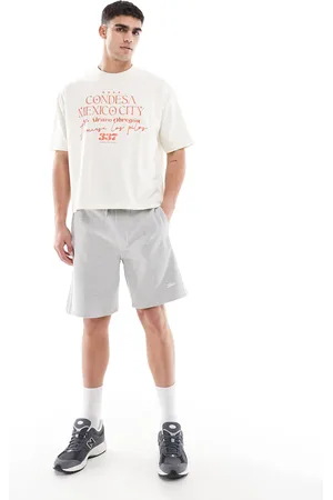 Pull&Bear STWD jersey shorts in light