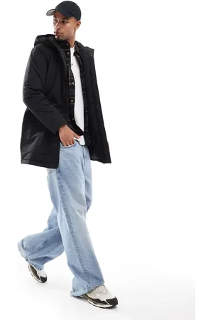 Only & Sons Water repellent hooded parka in