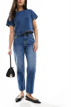 Pull&Bear High rise mom jean in