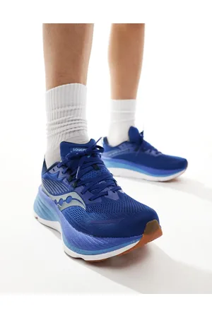 Saucony Hurricane 24 running trainers in azurite