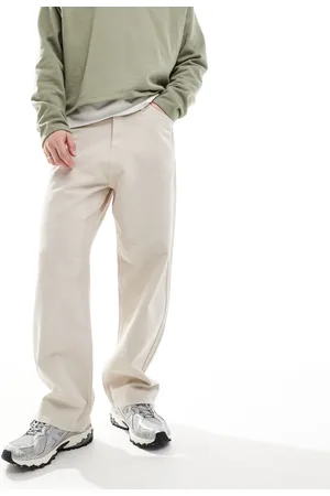 JACK & JONES Alex wide fit trouser in ecru