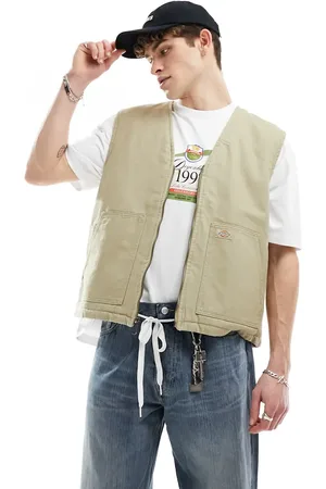 Dickies Duck canvas gilet vest in light tan