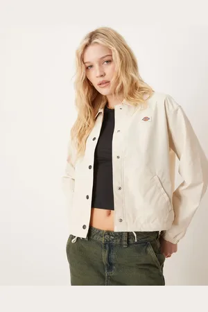 Dickies Oakport cropped coach jacket in off
