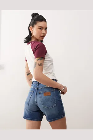 Wrangler 5inch cowboy denim short in vintage mid
