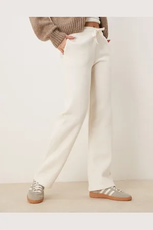 Gina Tricot Loose fit straight leg joggers in cream