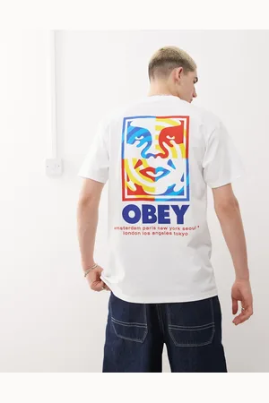 Obey Target icon graphic logo t-shirt with back print in