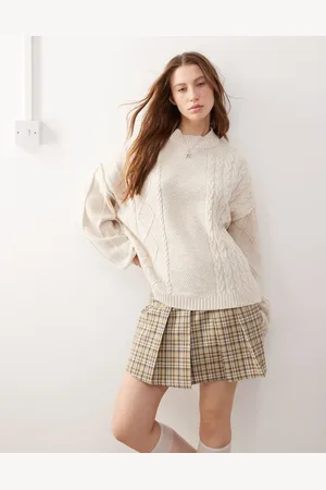 COLLUSION Unisex spliced knitted jumper