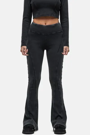Good For Nothing Exposed seam rib leggings in sun faded wash