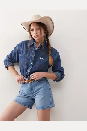 Wrangler Cowboy 5inch denim shorts in indigo