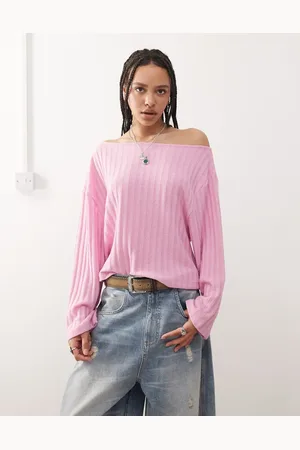 Reclaimed Slouchy off shoulder jumper in