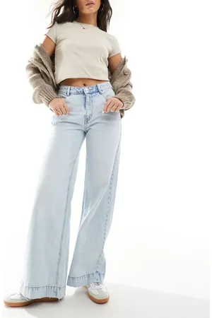 Pimkie Wide leg high waist jeans in light