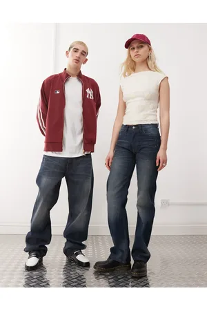 Cheap Monday Unisex Anti rigid straight leg jeans in vintage wash