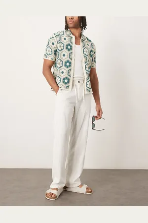 SELECTED Brody loose fit linen trouser in