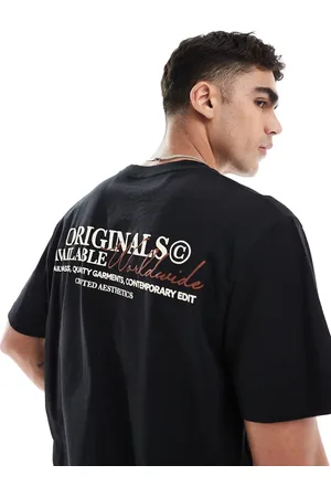 JACK & JONES Oversized t-shirt with text backprint in