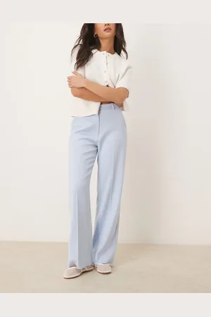 Abercrombie & Fitch High rise loose trousers in sky