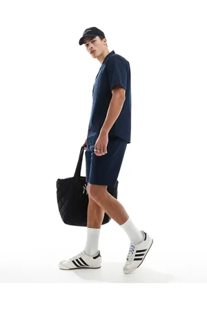 Only & Sons Seersucker shorts co-ord in dark