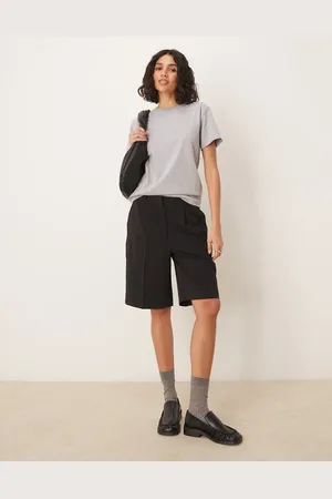 AWARE Pleat front tailored shorts in