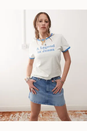 Wrangler Denim mini skirt in mid