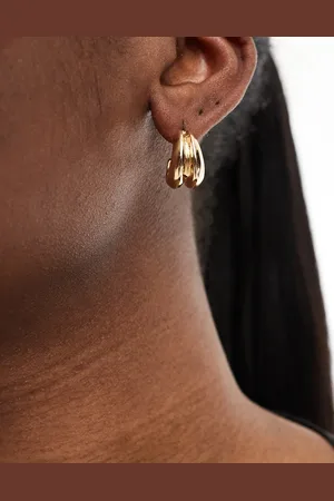 Accessorize Double mini hoop earrings in