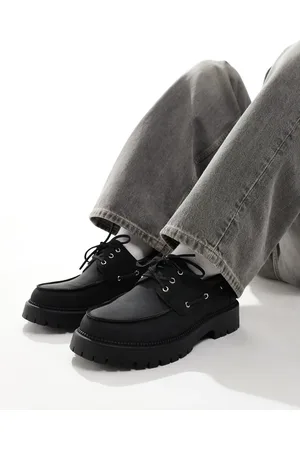 SEQWL Exton boat shoes with chunky sole in nubuck